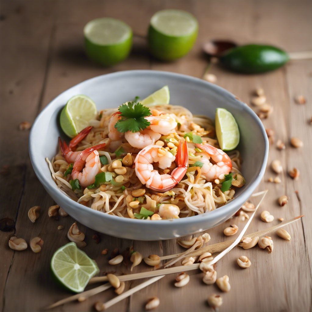 Pad Thai de Camarones