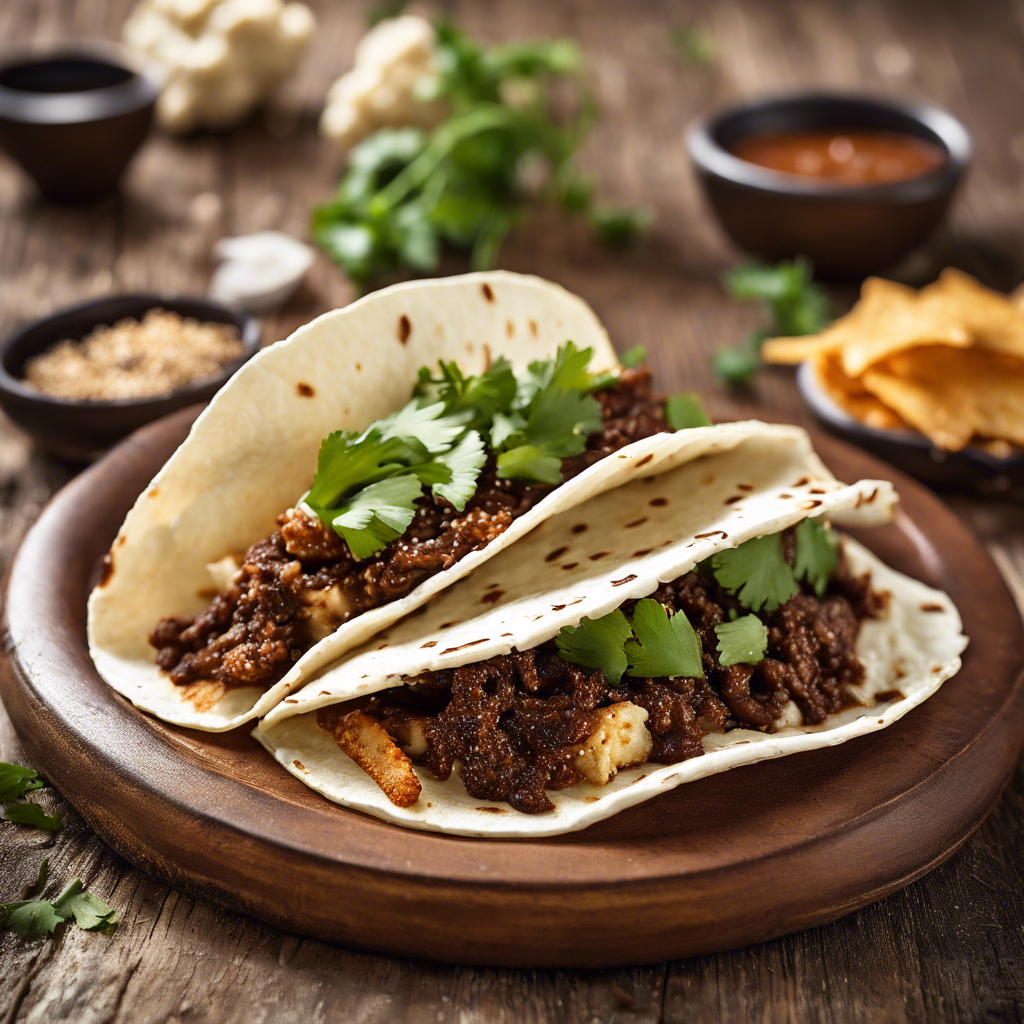 Tacos de Coliflor al Mole