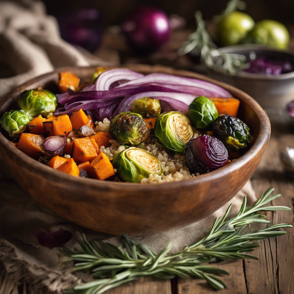 Bowl de Quinoa y Verduras Asadas