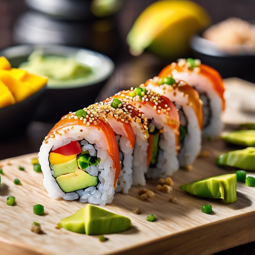 Sushi de Mango y Aguacate