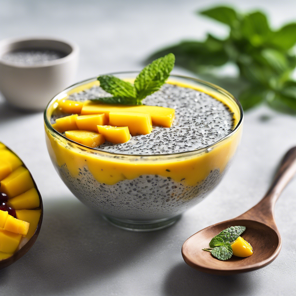 Postres de Chia y Mango