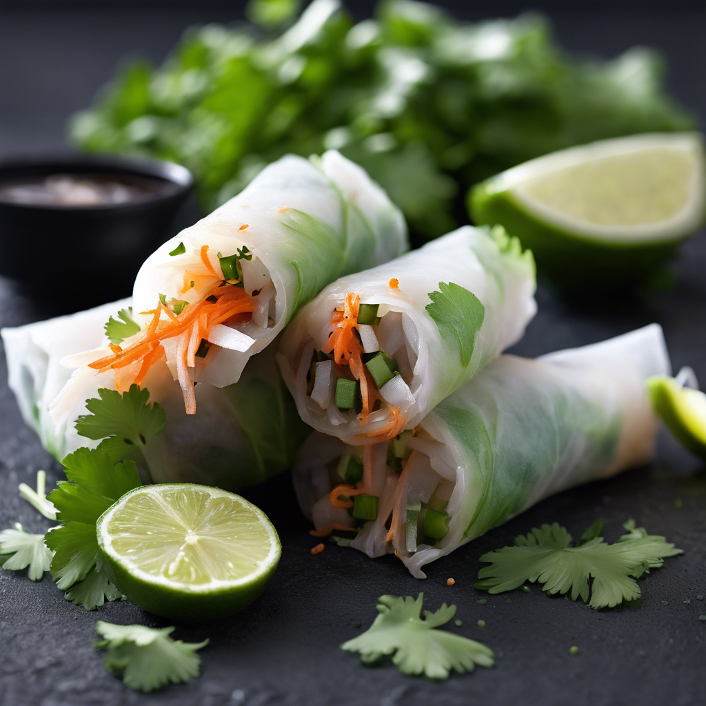 Rollos de Primavera de Jícama