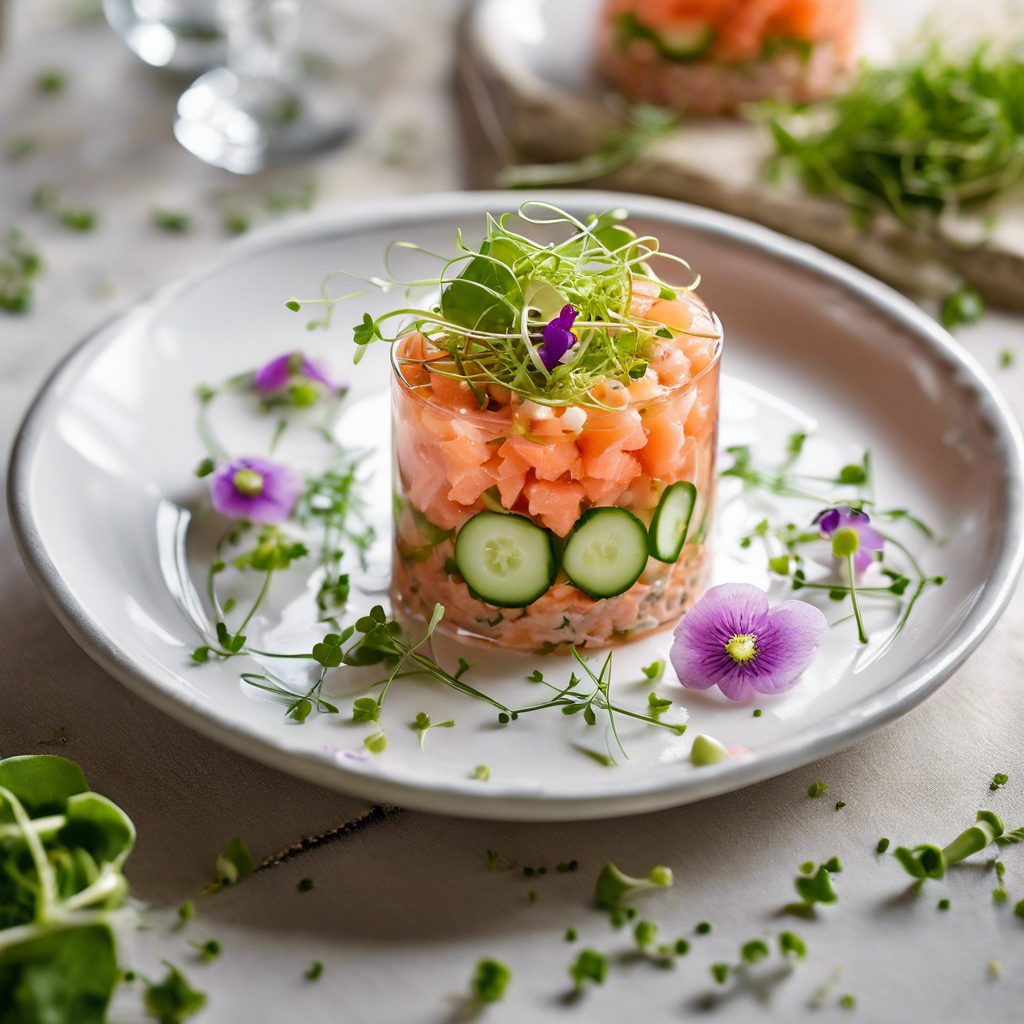 Tartar de Salmón con Pepino