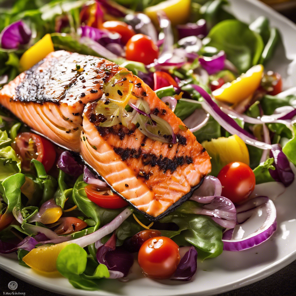 Salmón a la Plancha con Ensalada