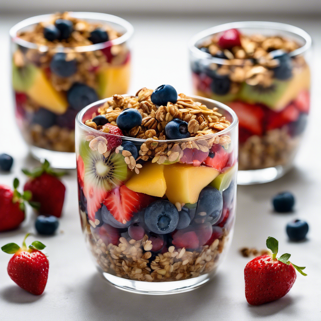 Cups de Fruta con Granola