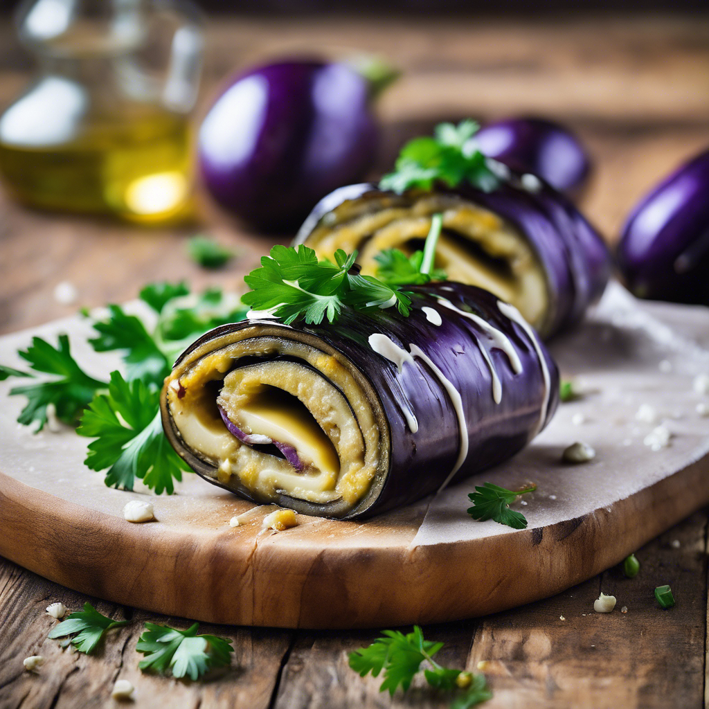 Rollos de Berenjena y Queso