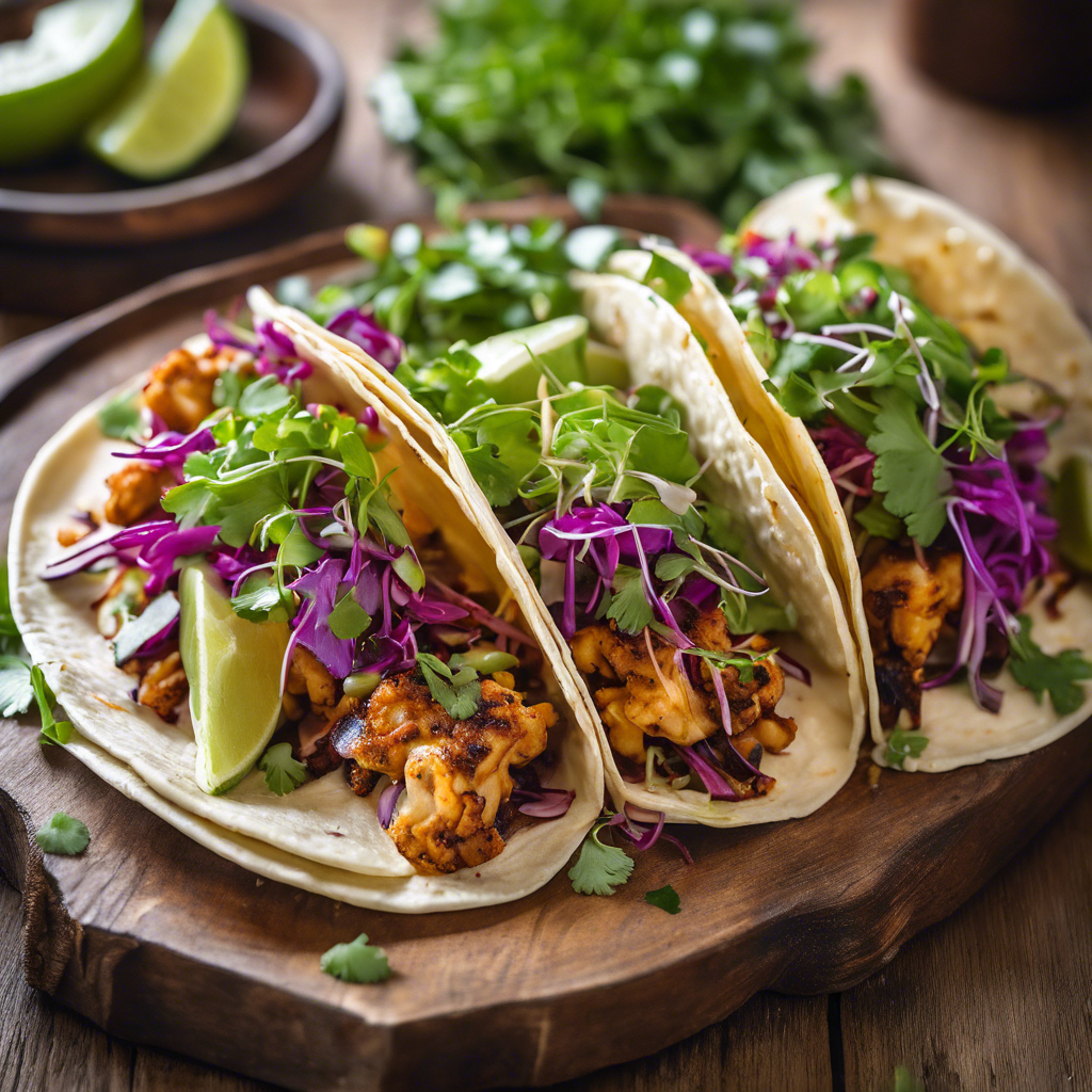 Tacos de Coliflor BBQ