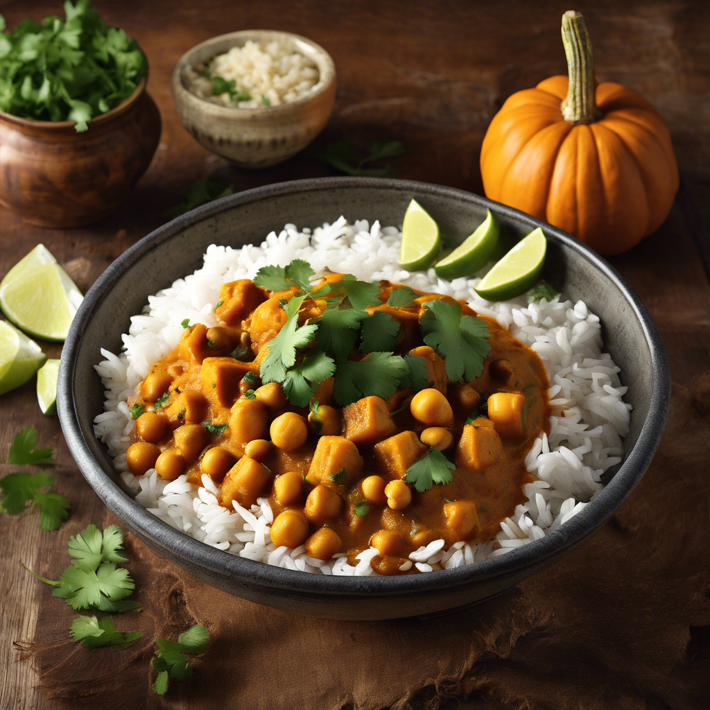 Curry de Calabaza y Garbanzos