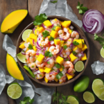 Ceviche de Mango y Camarón