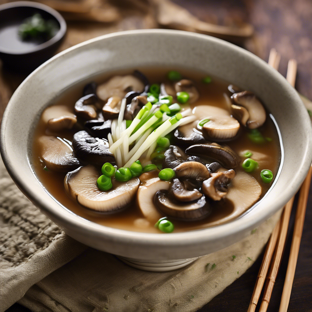 Sopas de Miso con Champiñones