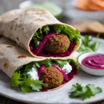 Wrap de Falafel de Remolacha