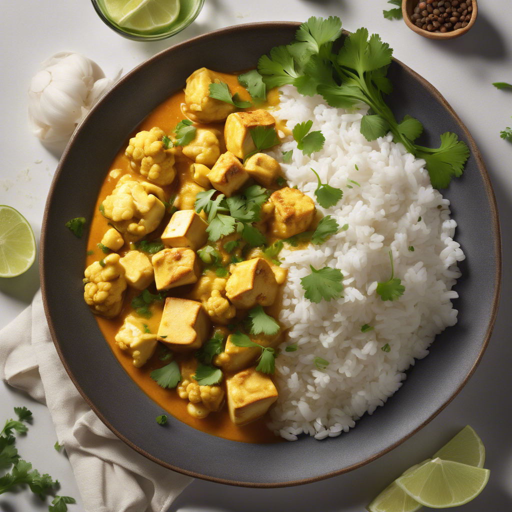 Curry de Coliflor con Tofu