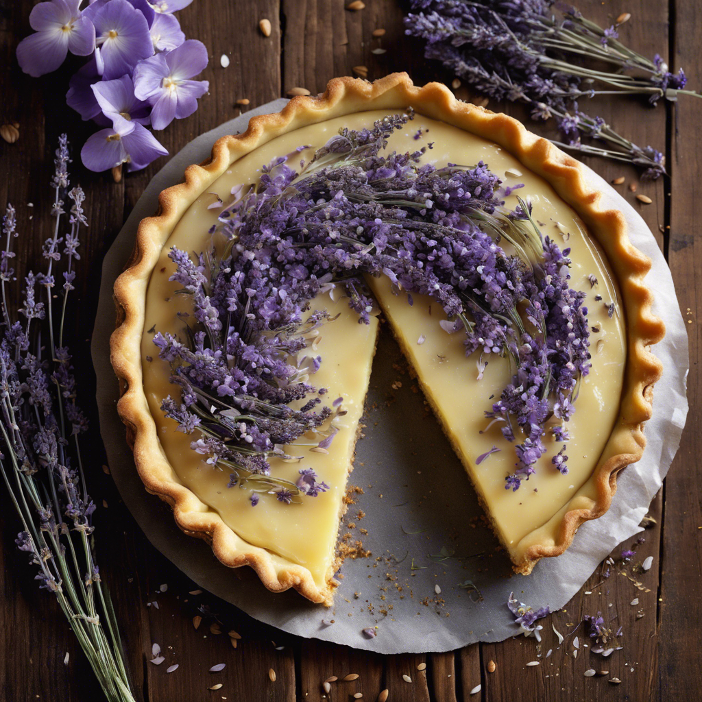 Tarta de Almendras y Lavanda