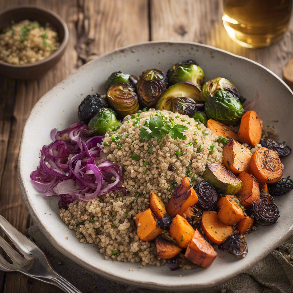 Bowl de Quinoa y Verduras Asadas