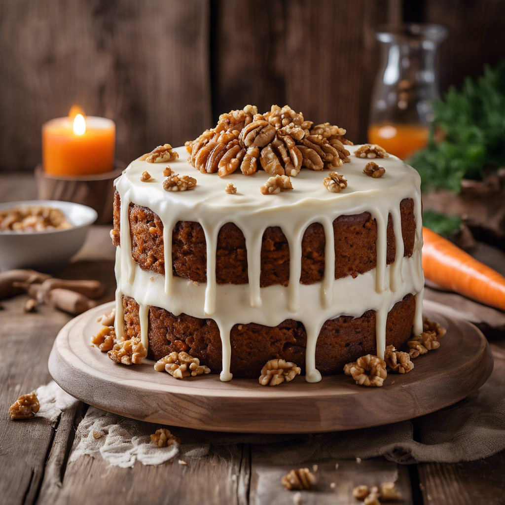 Pastel de Zanahoria y Nueces