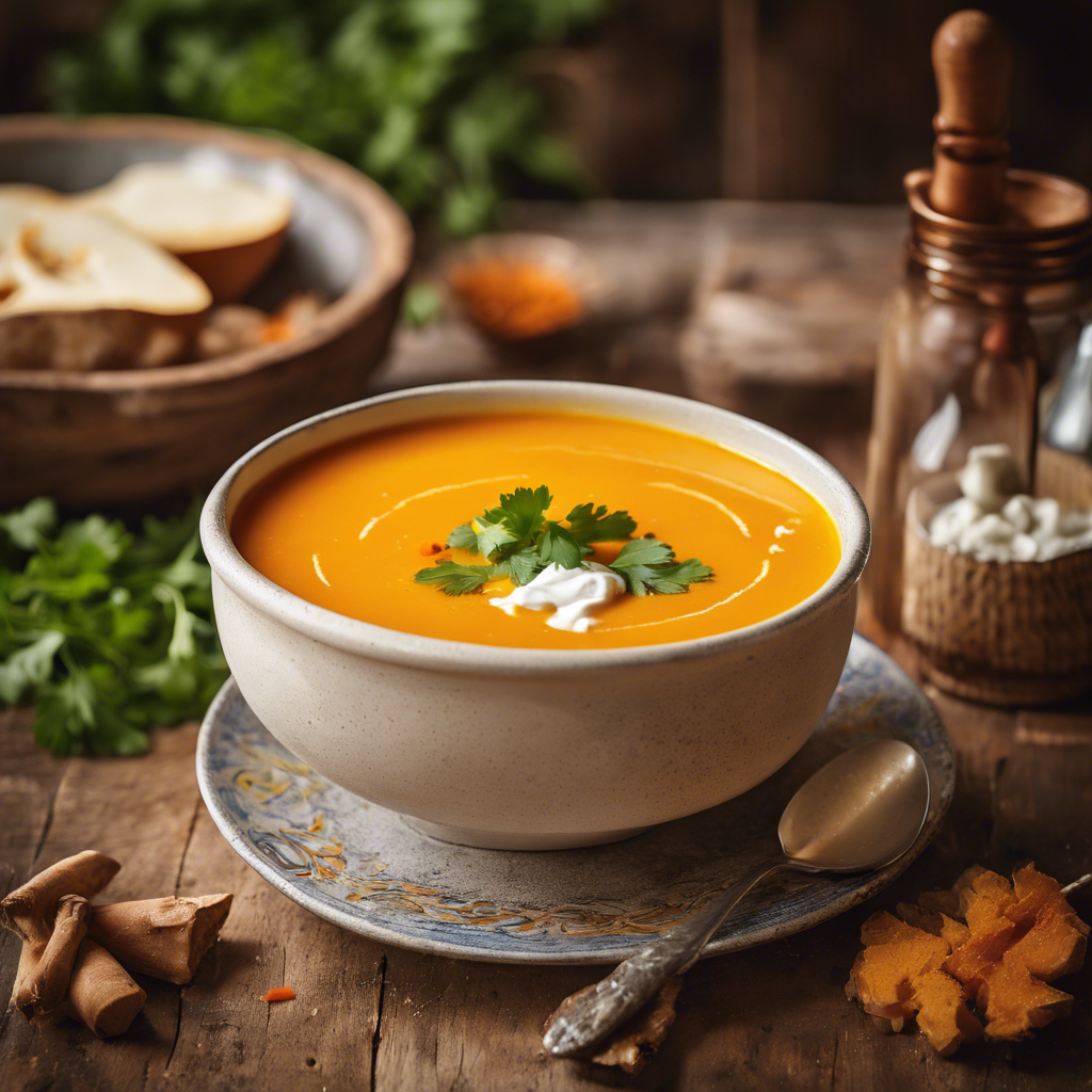 Sopa de Calabaza y Jengibre