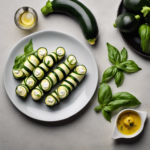 Rollitos de Zucchini con Ricotta